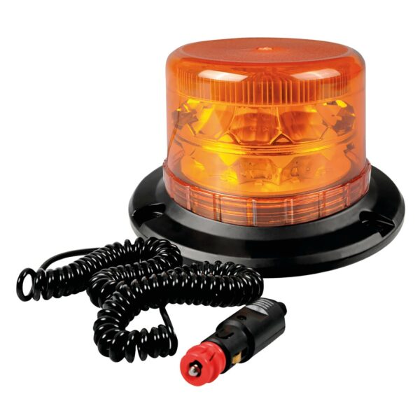 Lampa ΦΑΡΟΣ ΜΑΓΝΗΤΙΚΟΣ ΚΑΙ ΒΕΝΤΟΥΖΑ ΠΕΡΙΣΤΡΕΦΟΜΕΝΟΣ RL-12 16LED 9-32V ΠΟΡΤΟΚΑΛΙ ΜΕ ΦΙΣ ΑΝΑΠΤΗΡΑ 3,8m 100x100mm