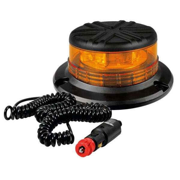 Lampa ΦΑΡΟΣ ΜΑΓΝΗΤΙΚΟΣ ΚΑΙ ΒΕΝΤΟΥΖΑ ΠΕΡΙΣΤΡΕΦΟΜΕΝΟΣ RL-13 8LED 9-32V ΠΟΡΤΟΚΑΛΙ ΜΕ ΦΙΣ ΑΝΑΠΤΗΡΑ 3,8m 100x75mm