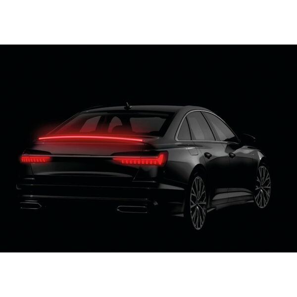 Lampa ΤΑΙΝΙΑ ΣΙΛΙΚΟΝΗΣ LED ΚΟΚΚΙΝΟ ΦΩΣ CARBON-LOOK ΠΟΡΤ ΜΠΑΓΚΑΖ  SPOILER LED LIGHT 12V IP67 25χ10mm 120cm LAMPA -  1 Τεμ. - Image 4