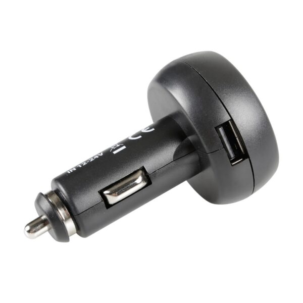 Lampa ΒΟΛΤΟΜΕΤΡΟ ΜΠΑΤΑΡΙΑΣ SMART-PLUG  3 in 1 12/24V 2,1A (ΜΕ ΘΕΡΜΟΜΕΤΡΟ ΚΑΙ ΘΥΡΑ USB) - Image 3