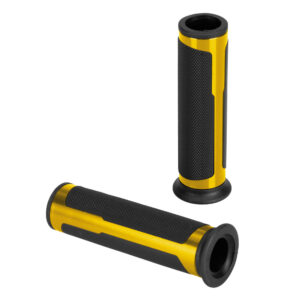 Lampa ΧΕΡΟΥΛΙΑ MOTO STYLE GRIP ΜΑΥΡΟ/ΧΡΥΣΟ ΧΡΩΜΑ 22mm+25mm 12cm LAMPA - 2 τεμ.