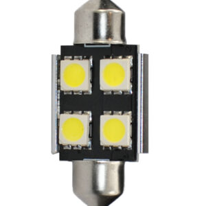 M-Tech ΛΑΜΠΑΚΙΑ ΠΛΑΦΟΝΙΕΡΑΣ C5W 24V 0,24W SV8,5 36mm CAN-BUS 4xSMD5050 PREMIUM ΛΕΥΚΟ 1ΤΕΜ M-TECH
