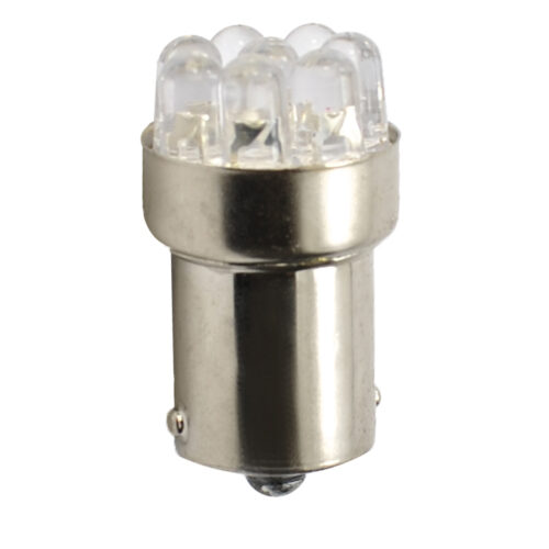 M-Tech R5W 24V P21W BA15s LED 9xFlux 5mm ΚΙΤΡΙΝΟ (ΜΟΝΟΠΟΛΙΚΟ) 1ΤΕΜ. M-TECH