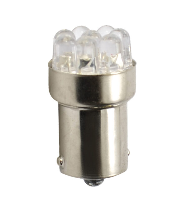 M-Tech R5W 24V P21W BA15s LED 9xFlux 5mm ΚΙΤΡΙΝΟ (ΜΟΝΟΠΟΛΙΚΟ) 1ΤΕΜ. M-TECH
