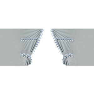 Lampa ΚΟΥΡΤΙΝΕΣ ΝΤΑΛΙΚΑΣ LUXURY SMART ΑΣΗΜΙ/ΜΠΛΕ ΣΕΤ LAMPA - 5 ΤΕΜ.