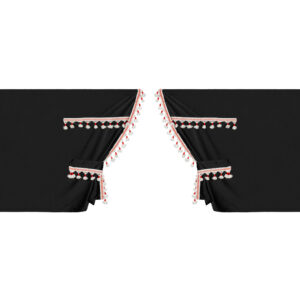 Lampa ΚΟΥΡΤΙΝΕΣ ΝΤΑΛΙΚΑΣ LUXURY SMART ΜΑΥΡΟ/ΚΟΚΚΙΝΟ ΣΕΤ LAMPA - 5 ΤΕΜ.