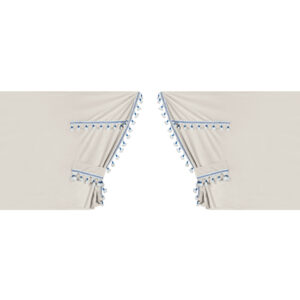 Lampa ΚΟΥΡΤΙΝΕΣ ΝΤΑΛΙΚΑΣ LUXURY SMART ΚΡΕΜ/ΜΠΛΕ ΣΕΤ LAMPA - 5 ΤΕΜ.