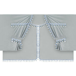 Lampa ΚΟΥΡΤΙΝΕΣ ΝΤΑΛΙΚΑΣ LUXURY PRO CABIN ΑΣΗΜΙ / ΜΠΛΕ ΣΕΤ LAMPA - 8 ΤΕΜ.