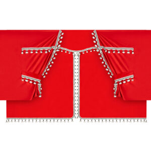 Lampa ΚΟΥΡΤΙΝΕΣ ΝΤΑΛΙΚΑΣ LUXURY PRO CABIN ΚΟΚΚΙΝΟ / ΜΑΥΡΟ ΣΕΤ LAMPA - 8 ΤΕΜ.