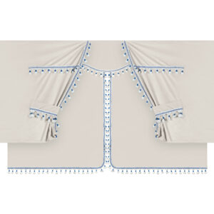 Lampa ΚΟΥΡΤΙΝΕΣ ΝΤΑΛΙΚΑΣ LUXURY PRO CABIN ΚΡΕΜ / ΜΠΛΕ ΣΕΤ LAMPA - 8 ΤΕΜ.