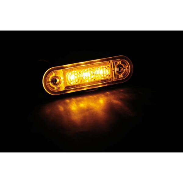 Lampa ΦΩΣ ΟΓΚΟΥ ΦΟΡΤΗΓΟΥ 24V 3 LED 80x22mm ΠΟΡΤΟΚΑΛΙ - 1 ΤΕΜ. - Image 2