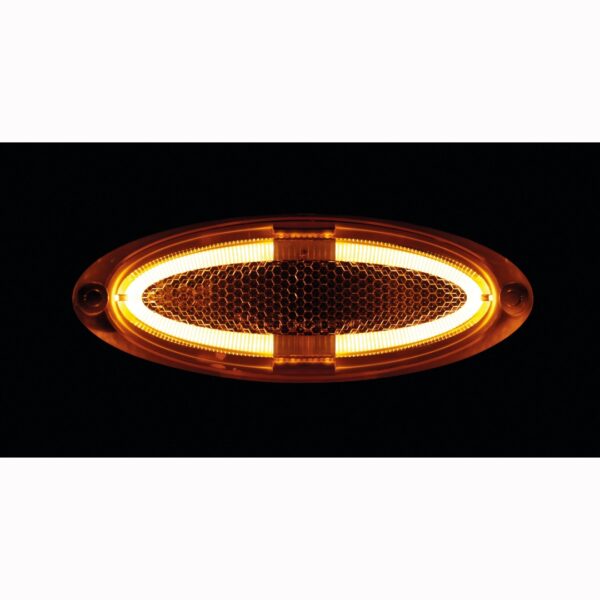 Lampa ΦΩΣ ΟΓΚΟΥ 4LED ΠΟΡΤΟΚΑΛΙ ΧΡΩΜΑΤΟΣ SMD 12/24V 124 mm -1ΤΕΜ. - Image 2