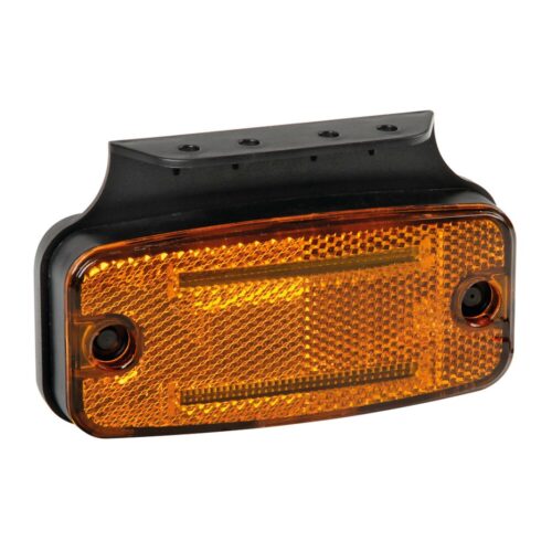 Lampa ΦΩΣ ΟΓΚΟΥ S18 2 LED ΠΟΡΤΟΚΑΛΙ 10/30V ΜΕ ΑΝΑΚΛΑΣΤΗΡΑ (114×54 mm) -1ΤΕΜ.