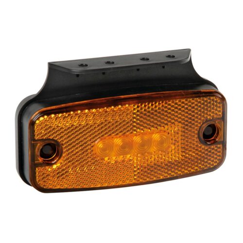 Lampa ΦΩΣ ΟΓΚΟΥ S19 4 LED ΠΟΡΤΟΚΑΛΙ 10/30V ΜΕ ΑΝΑΚΛΑΣΤΗΡΑ 114×54 mm 1ΤΕΜ.