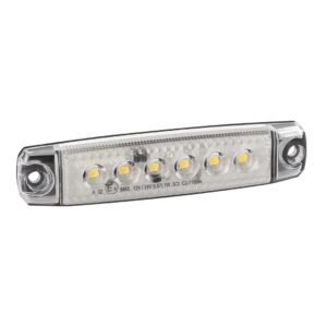 Lampa ΦΩΣ ΟΓΚΟΥ 6LED ΛΕΥΚΟ SMD 12/24V 96mm 20ΤΕΜ.