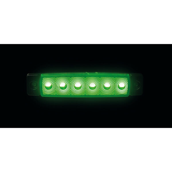 Lampa ΦΩΣ ΟΓΚΟΥ 9>32V 6 LED ΠΡΑΣΙΝΟ ΧΡΩΜΑ 95,6x19,8mm ΜΕ ΕΓΚΡΙΣΗ ΤΥΠΟΥ E148 LAMPA -  1 Τεμ. - Image 2