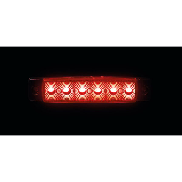 Lampa ΦΩΣ ΟΓΚΟΥ 9>32V 6 LED ΚΟΚΚΙΝΟ ΧΡΩΜΑ 95,6x19,8mm ΜΕ ΕΓΚΡΙΣΗ ΤΥΠΟΥ E148 LAMPA -  20 Τεμ. - Image 2