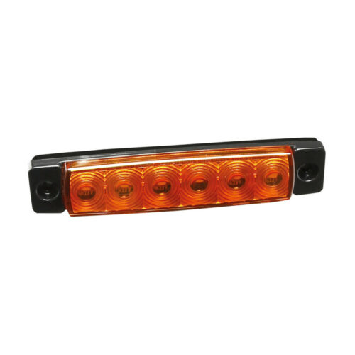 Lampa ΦΩΣ ΟΓΚΟΥ 9>32V 6 LED ΠΟΡΤΟΚΑΛΙ ΧΡΩΜΑ 95,6×19,8mm ΜΕ ΕΓΚΡΙΣΗ ΤΥΠΟΥ E148 LAMPA –  20 Τεμ.