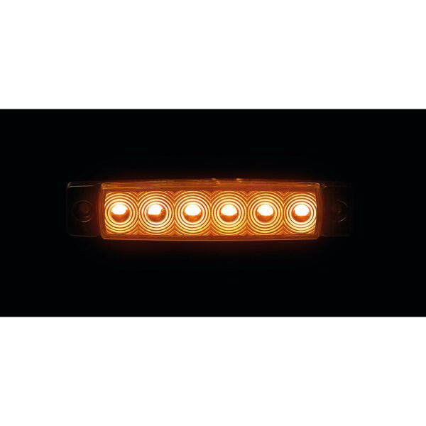 Lampa ΦΩΣ ΟΓΚΟΥ 9>32V 6 LED ΠΟΡΤΟΚΑΛΙ ΧΡΩΜΑ 95,6x19,8mm ΜΕ ΕΓΚΡΙΣΗ ΤΥΠΟΥ E148 LAMPA -  20 Τεμ. - Image 2