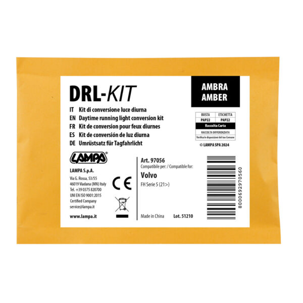 Lampa ΚΙΤ ΜΕΤΑΤΡΟΠΗΣ ΦΩΤΩΝ ΗΜΕΡΑΣ ΣΕ ΠΟΡΤΟΚΑΛΙ DRL-KIT HOLLAND STYLE ΓΙΑ VOLVO FH SERIE 5 06/2021+ LAMPA - 1 Κιτ - Image 2