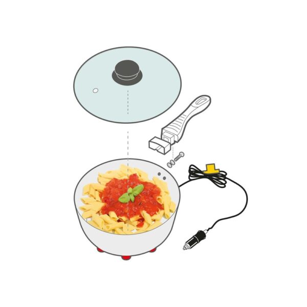 Lampa ΚΑΤΣΑΡΟΛΑΚΙ ΗΛΕΚΤΡΙΚΟ ELECTRIC SAUCEPAN 24V 270W 13A Φ18cm 1,9Lt ΜΕ ΦΙΣ ΑΝΑΠΤΗΡΑ LAMPA - 1 ΤΕΜ. - Image 3