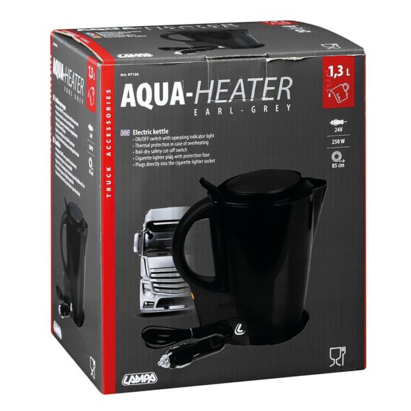 Lampa ΒΡΑΣΤΗΡΑΣ ΝΕΡΟΥ 24V /250W /85CM ΚΑΛΩΔΙΟ/ 1,3LT EARL-GREY  ΜΑΥΡΟ ΧΡΩΜΑ - Image 3
