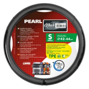 Lampa ΚΑΛΥΜΜΑ ΤΙΜΟΝΙΟΥ ΦΟΡΤΗΓΟΥ PEARL BLACK ΔΕΡΜΑΤΙΝΗ ΜΑΥΡΟ (S) 42-44cm ΟΙΚΟΛΟΓΙΚΟ ΚΑΙ ΑΟΣΜΟ