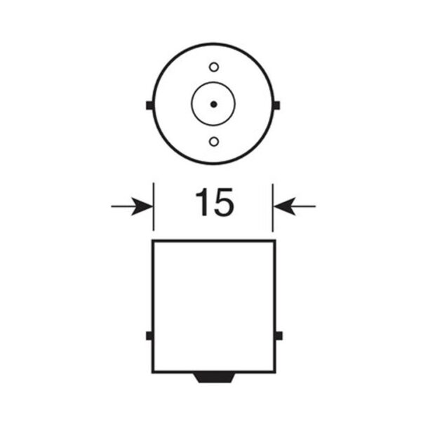 Lampa P21W 24/28V BA15s 100lm HYPER-LED24 ΛΕΥΚΟ (ΜΟΝΟΠΟΛΙΚΟ) BLISTER 1ΤΕΜ. - Image 3