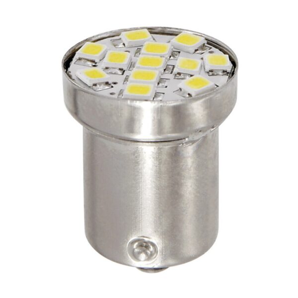 Lampa R5W BA15s 24/28V 120LM 12SMD LED x 1 CHIPS HYPER LED ΛΕΥΚΑ 20TEM.