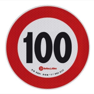 Lampa ΣΗΜΑ ΤΑΧΥΤΗΤΑΣ ΧΙΛΙΟΜΕΤΡΩΝ 100km/h ΑΥΤΟΚΟΛΛΗΤΟ 20CM ΔΙΑΜΕΤΡΟΣ