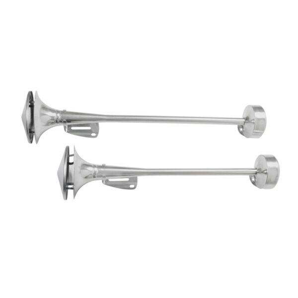 Lampa ΚΟΡΝΑ ΔΙΠΛΗ ΠΝΕΥΜΑΤΙΚΗ 118dB 24V  58+64cm ΜΕ ΒΑΣΕΙΣ ΣΤΗΡΙΞΗΣ - Image 3