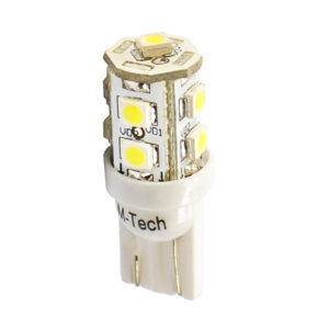 M-Tech T10 W5W 12V W2,1x9,5d LED 9xSMD3528 ΛΕΥΚΟ (ΚΑΡΦΩΤΟ ΑΚΑΛΥΚΟ) BLISTER 2ΤΕΜ. M-TECH