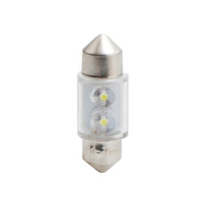 M-Tech ΛΑΜΠΑΚΙΑ ΠΛΑΦΟΝΙΕΡΑΣ C5W/C10W 12V 0,26W SV8,5 31mm LED 2xFlux 3mm ΛΕΥΚΟ BLISTER 2ΤΕΜ