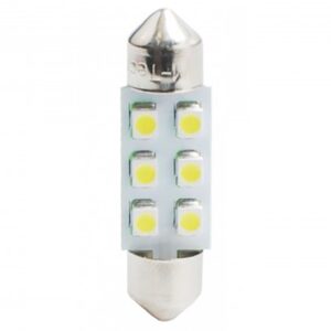 M-Tech ΛΑΜΠΑΚΙΑ ΠΛΑΦΟΝΙΕΡΑΣ C5W/C10W 12V 0,48W SV8,5 36mm LED 6xSMD3528 ΜΠΛΕ BLISTER 2ΤΕΜ. M-TECH