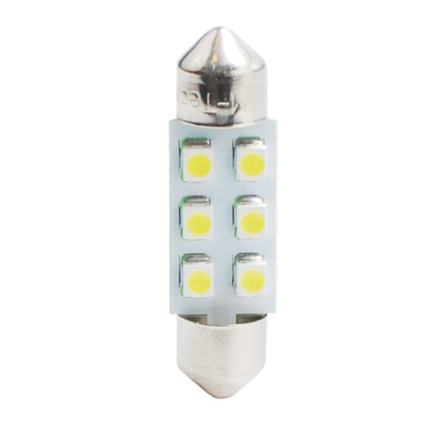 M-Tech ΛΑΜΠΑΚΙΑ ΠΛΑΦΟΝΙΕΡΑΣ C5W/C10W 12V 0,48W SV8,5 36mm LED 6xSMD3528 ΠΡΑΣΙΝΟ BLISTER 2ΤΕΜ. M-TECH