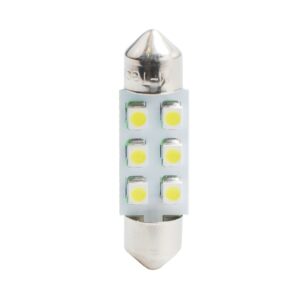 M-Tech ΛΑΜΠΑΚΙΑ ΠΛΑΦΟΝΙΕΡΑΣ C5W/C10W 12V 0,48W SV8,5 36mm LED 6xSMD3528 ΚΙΤΡΙΝΟ BLISTER 2ΤΕΜ. M-TECH