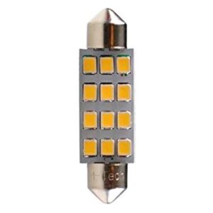 M-Tech ΛΑΜΠΑΚΙΑ ΠΛΑΦΟΝΙΕΡΑΣ C5W/C10W 12V SV8.5 41mm 1,5W 12xSMD2835 LED OSRAM ΛΕΥΚΟ  BLISTER 2ΤΕΜ. M-TECH