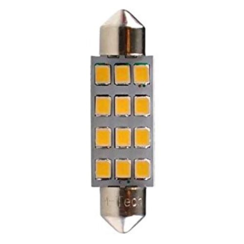 M-Tech ΛΑΜΠΑΚΙΑ ΠΛΑΦΟΝΙΕΡΑΣ C5W/C10W 12V SV8.5 41mm 1,5W 12xSMD2835 LED OSRAM ΛΕΥΚΟ  BLISTER 2ΤΕΜ. M-TECH