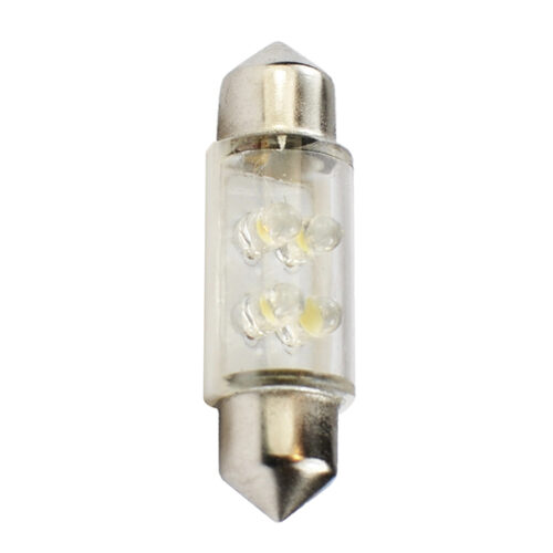 M-Tech ΛΑΜΠΑΚΙΑ ΠΛΑΦΟΝΙΕΡΑΣ C5W/C10W 12V 0,66W SV8,5 36mm LED 4xFlux 3mm ΛΕΥΚΟ BLISTER 2ΤΕΜ.