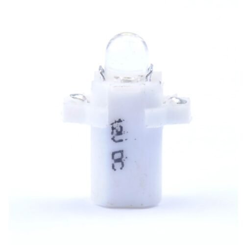 M-Tech BAX 12V B8,3d 0,2W LED 1xFLUX 5mm ΛΕΥΚΟ BLISTER 2ΤΕΜ. M-TECH