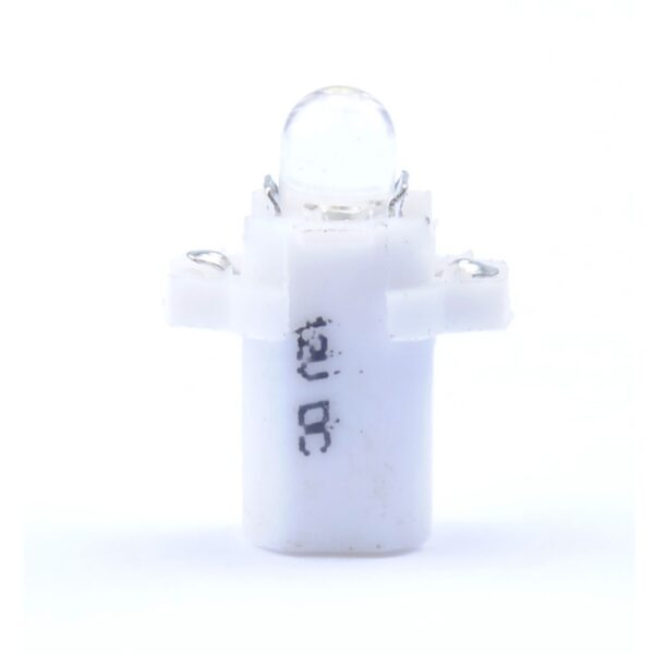 M-Tech BAX 12V B8,3d 0,2W LED 1xFLUX 5mm ΛΕΥΚΟ BLISTER 2ΤΕΜ. M-TECH