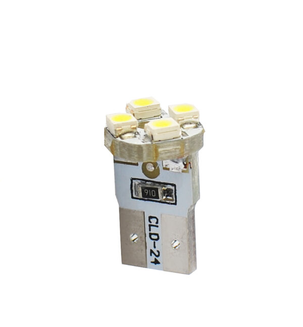 M-Tech W5W 12V T10 W2,1x9,5d LED 4xSMD3528 ΛΕΥΚΟ (ΚΑΡΦΩΤΟ ΑΚΑΛΥΚΟ) BLISTER 2ΤΕΜ.