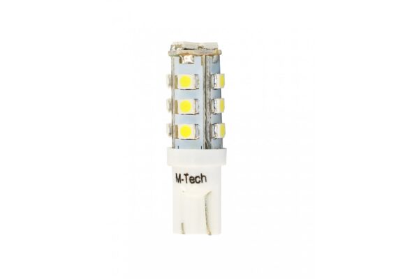 M-Tech T10 W5W 12V W2,1x9,5d LED 16xSMD3528 ΛΕΥΚΟ (ΚΑΡΦΩΤΟ ΑΚΑΛΥΚΟ) BLISTER 2ΤΕΜ. M-TECH