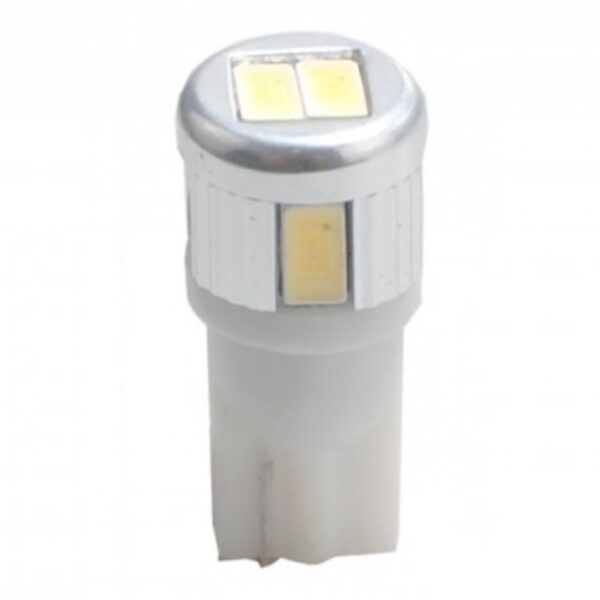 M-Tech T10 W5W 12V W2,1x9,5d LED 6xSMD5730 ΛΕΥΚΟ (ΚΑΡΦΩΤΟ ΑΚΑΛΥΚΟ) BLISTER 2ΤΕΜ. M-TECH