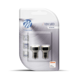 M-Tech P21W 12V Ba15s 19xSMD2835 LED OSRAM ΛΕΥΚΟ BLISTER 2ΤΕΜ. M-TECH
