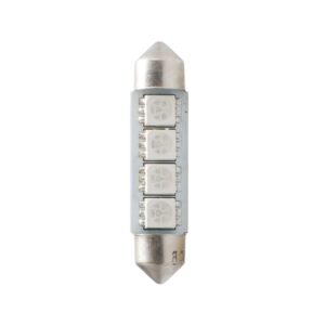 M-Tech ΛΑΜΠΑΚΙΑ ΠΛΑΦΟΝΙΕΡΑΣ C5W/C10W 12V 0,96W SV8,5 41mm CAN-BUS LED 4xSMD5050 PREMIUM ΜΠΛΕ BLISTER 2ΤΕΜ.