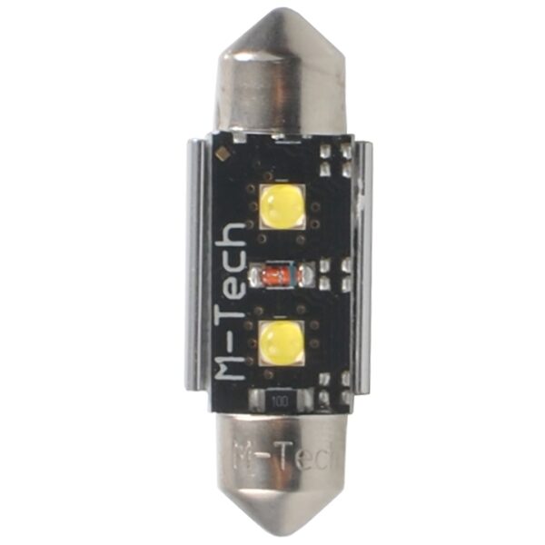 M-Tech C5W SV8.5 CANBUS 12V 3,2W 420lm 41mm 2xHP LED OSRAM OPTO ΛΕΥΚΟ BLISTER 2ΤΕΜ.