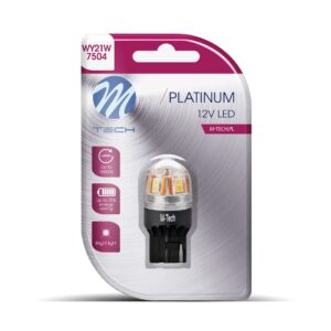 M-Tech W21W (T20) 12/24V W3x16d 15x2835SMD LED CAN-BUS ΠΟΡΤΟΚΑΛΙ PLATINIUM M-TECH -   1 ΤΕΜ