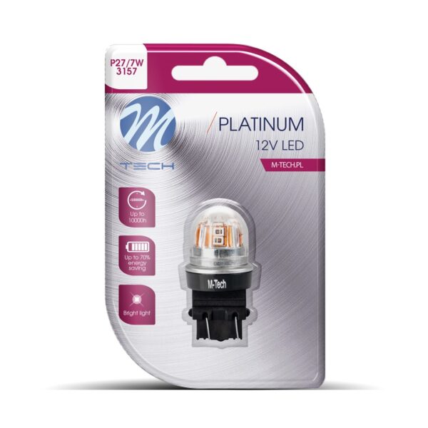 M-Tech P27/7W 12/24V W2.5x16q 15x2835SMD LED CAN-BUS ΚΟΚΚΙΝΟ PLATINIUM M-TECH -   1 ΤΕΜ