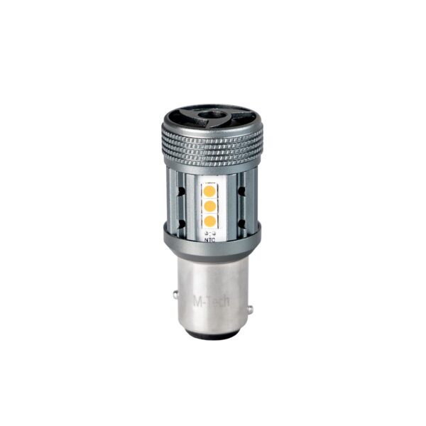 M-Tech P21/5W 12/24V BAY15d 12xSMD3030 LED CAN-BUS ΚΟΚΚΙΝΟ PLATINIUM BLISTER M-TECH - 1 Τεμ. - Image 2